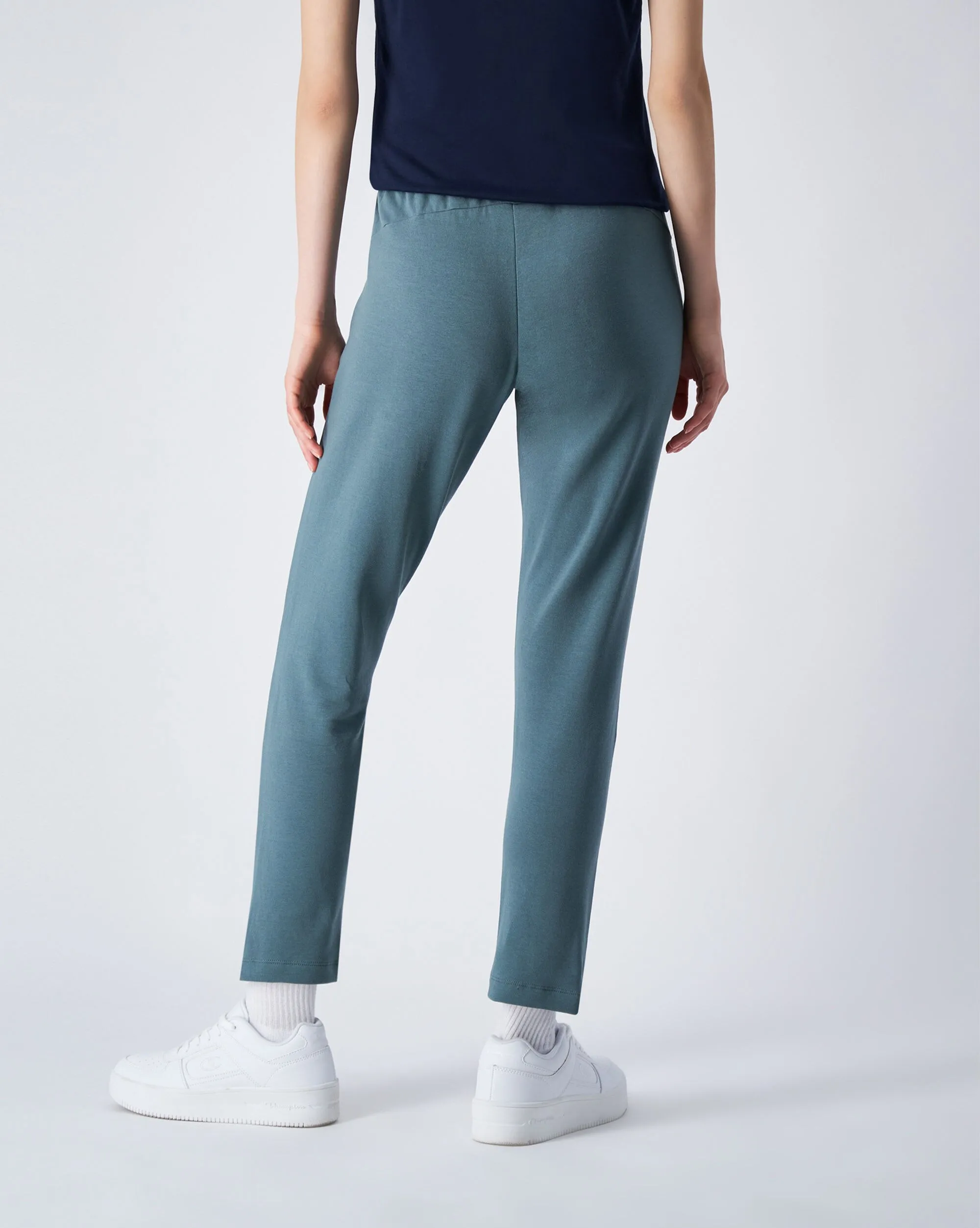 Champion Pantaloni Slim Fit Con Coulisse e Tasche Grigio Donna