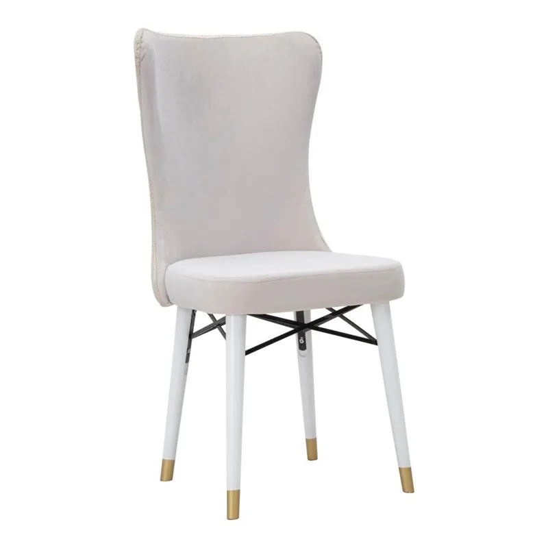Charme 1921 Sedia Mimoza Crema Set 2pz cm 40x65x99
