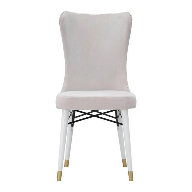 Charme 1921 Sedia Mimoza Crema Set 2pz cm 40x65x99