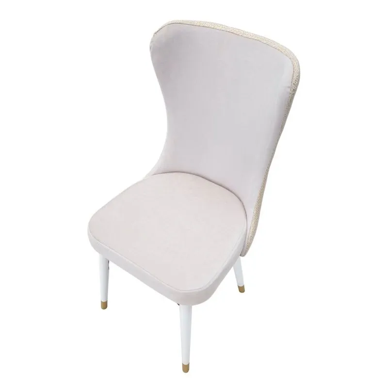 Charme 1921 Sedia Mimoza Crema Set 2pz cm 40x65x99