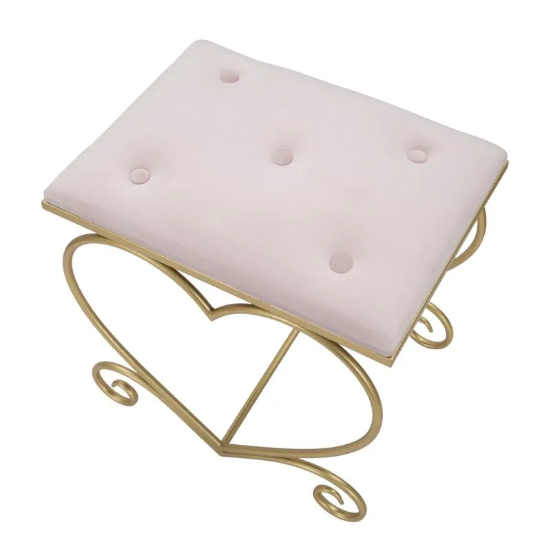 Charme 1921 Sgabello Heart Rosa cm 50x37,5x51,5