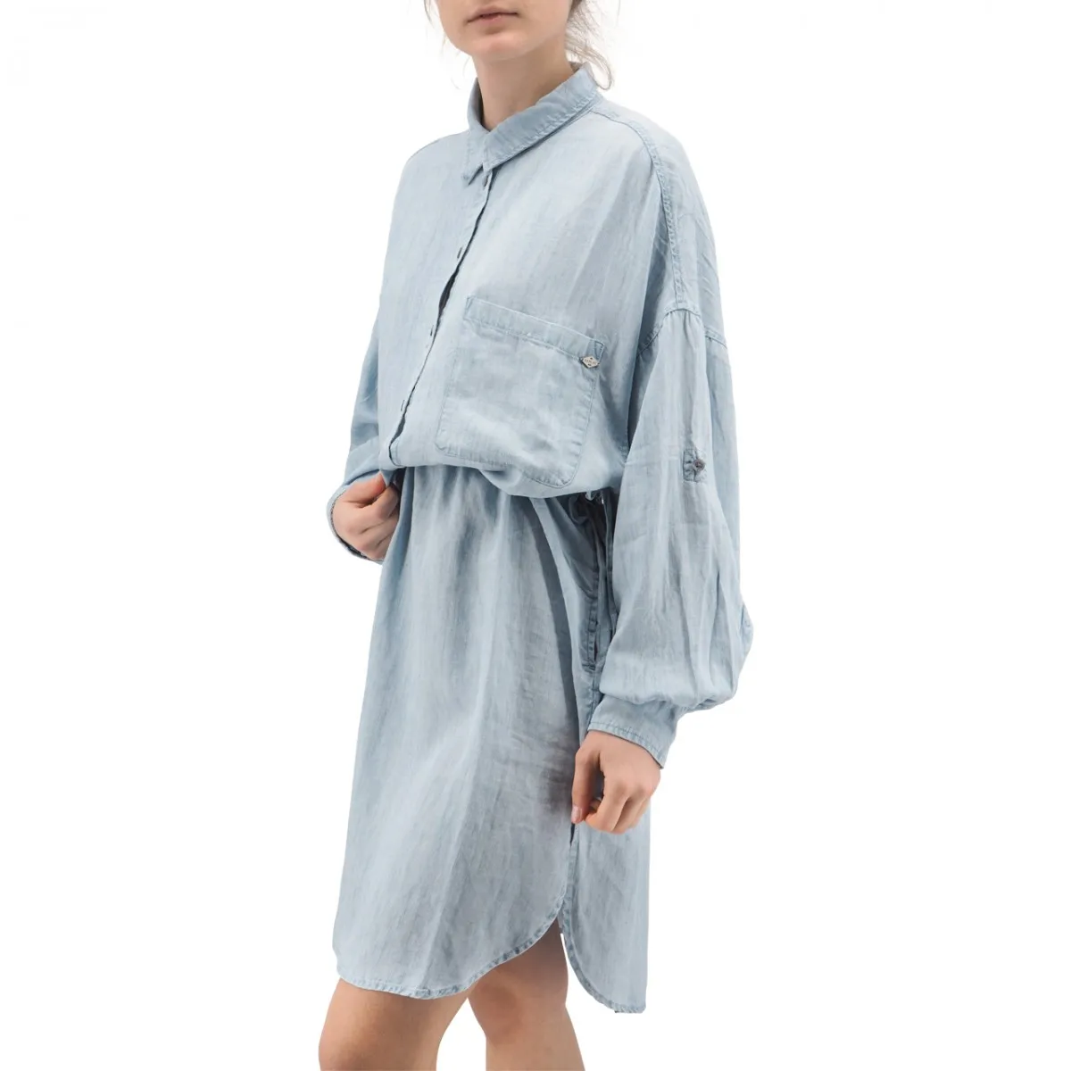 Chemisier Oversize In Lino Essential