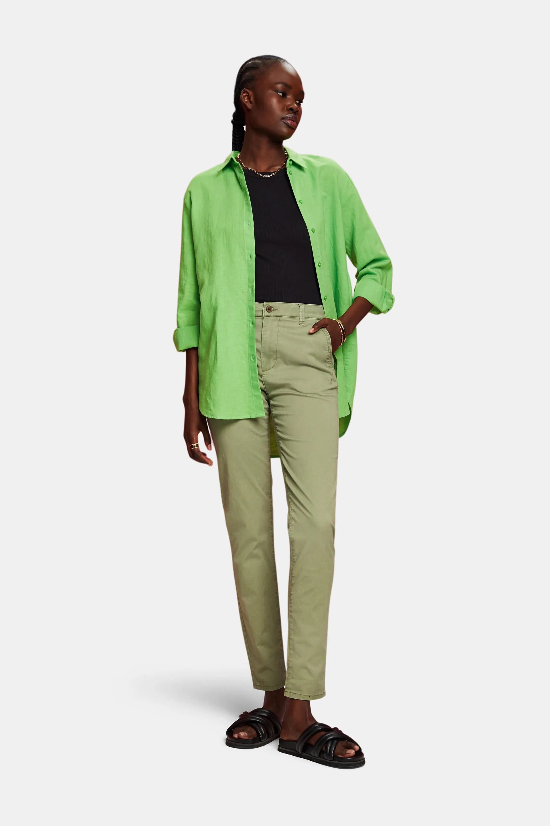Chino in cotone stretch