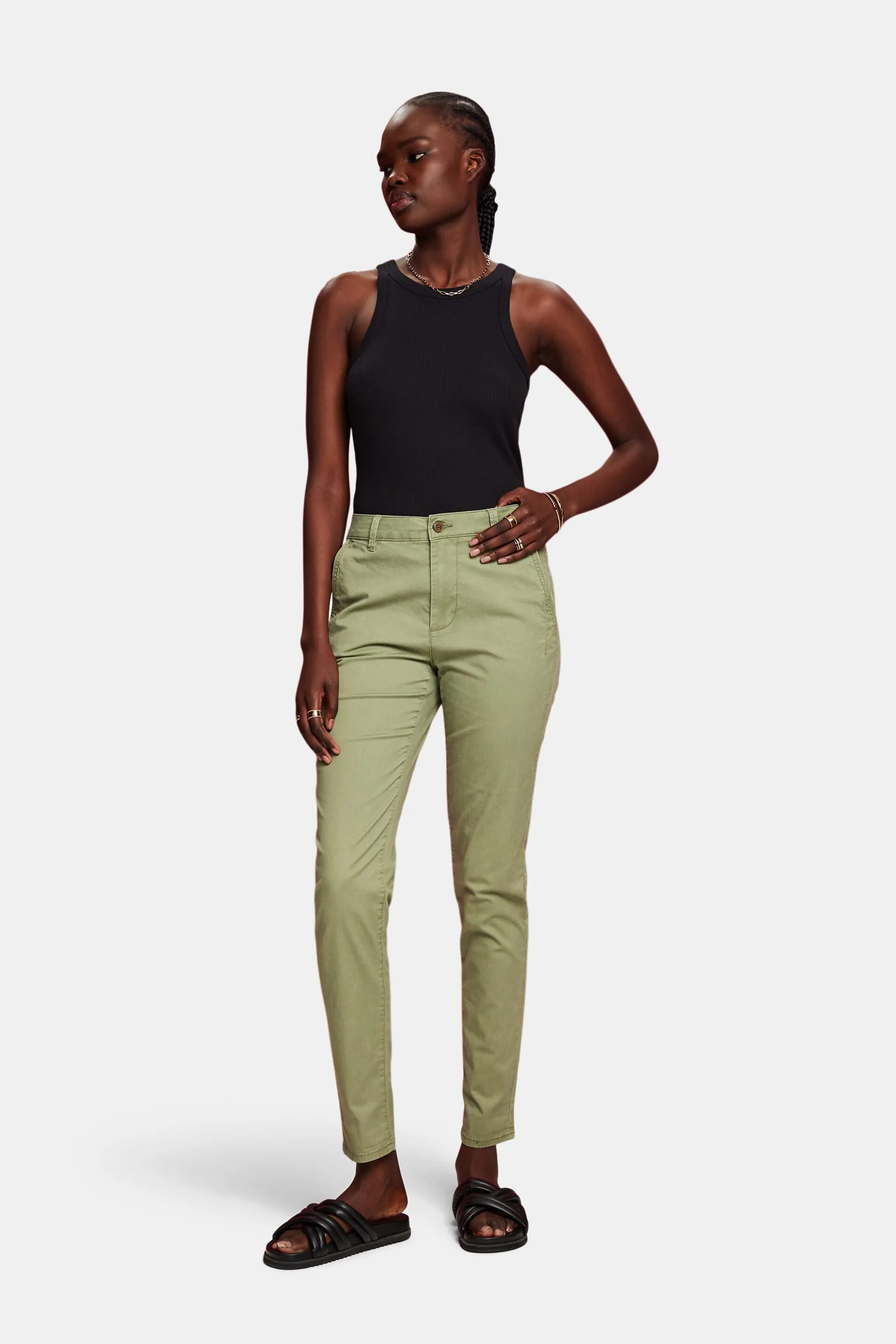 Chino in cotone stretch
