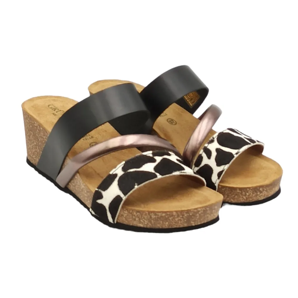 Ciabatta Donna Grunland CB3060-70 ERSI Nero-Multi