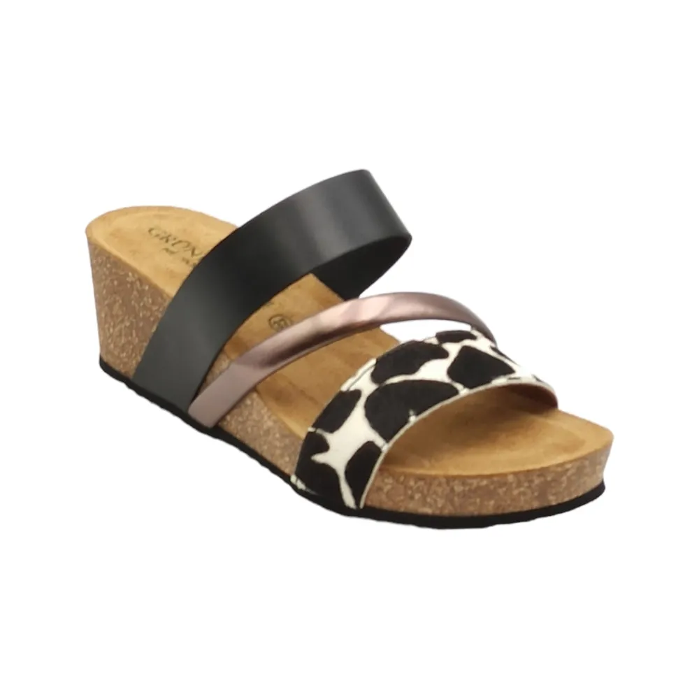 Ciabatta Donna Grunland CB3060-70 ERSI Nero-Multi