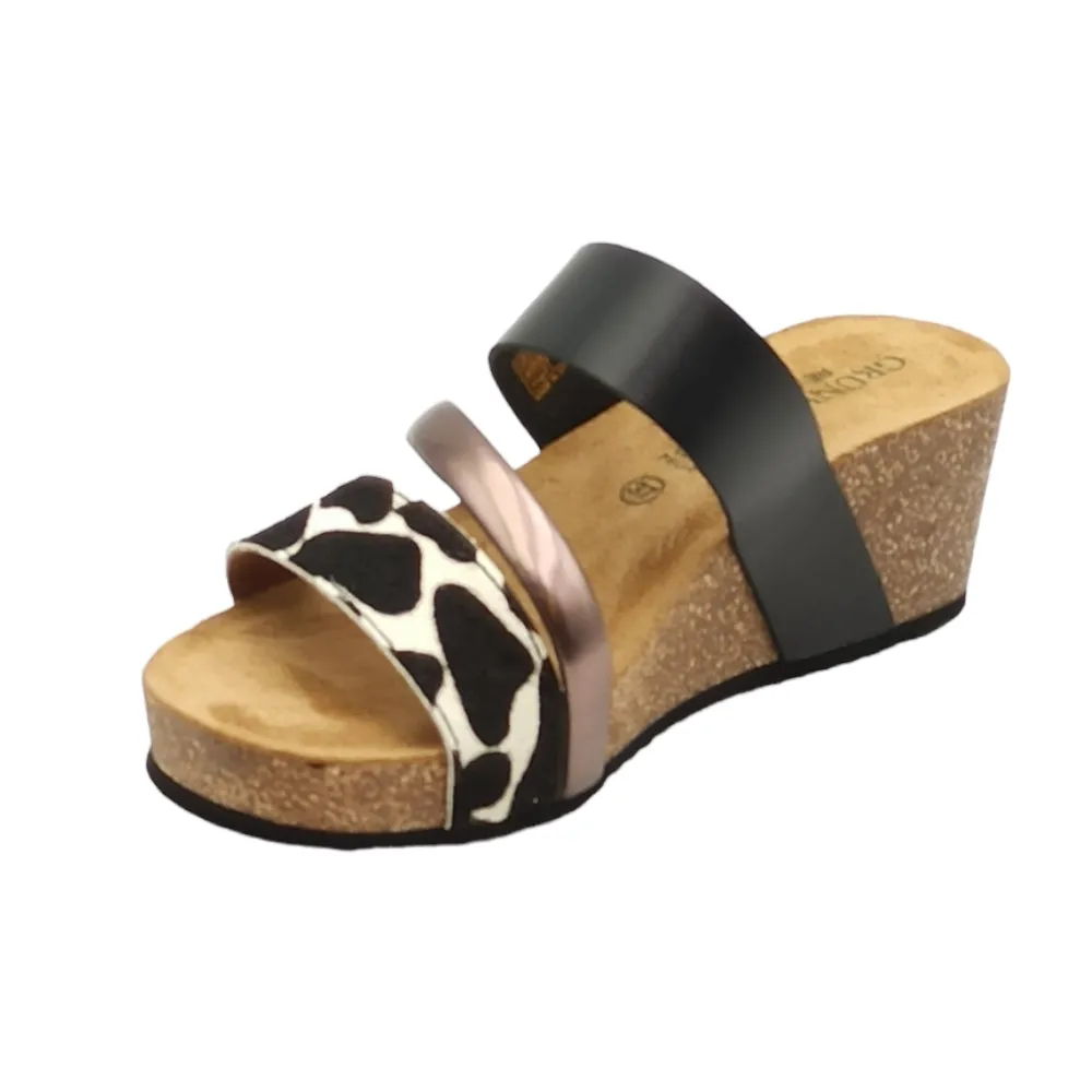 Ciabatta Donna Grunland CB3060-70 ERSI Nero-Multi