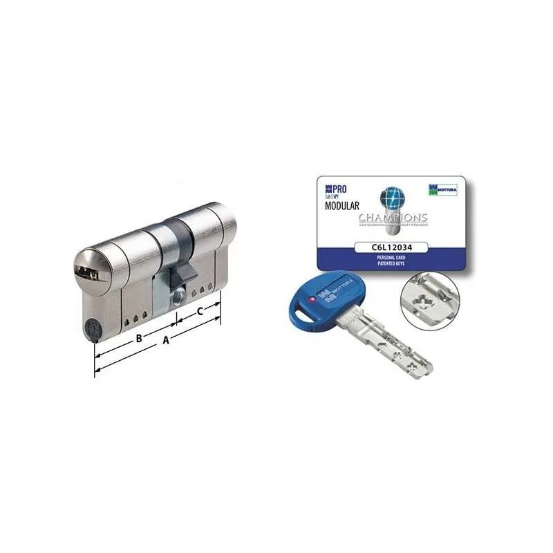 CILINDRI MOTTURA MODULAR CHIAVE-CHIAVE 3666,Eur