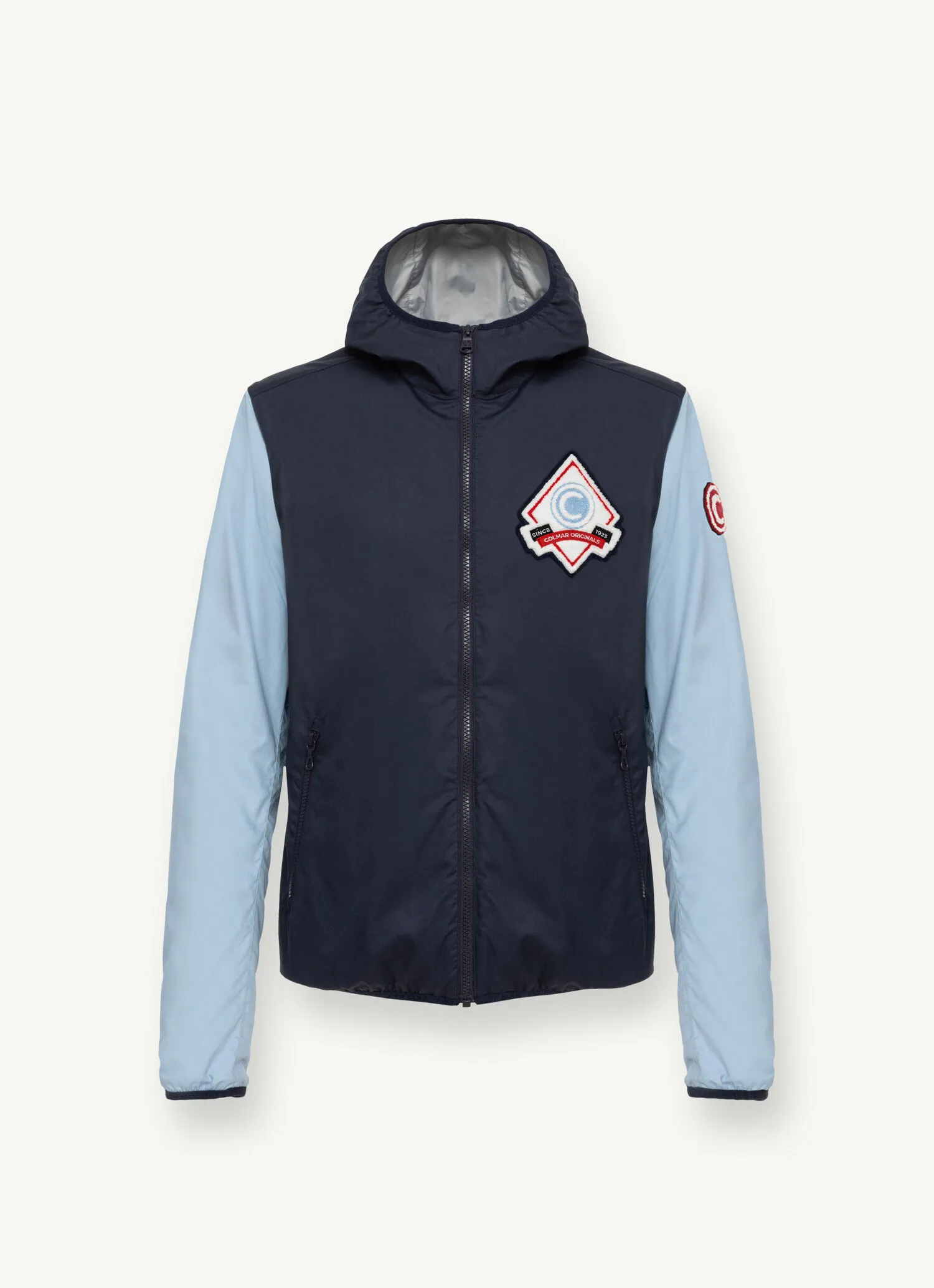 Colour block Varsity cotton jacket