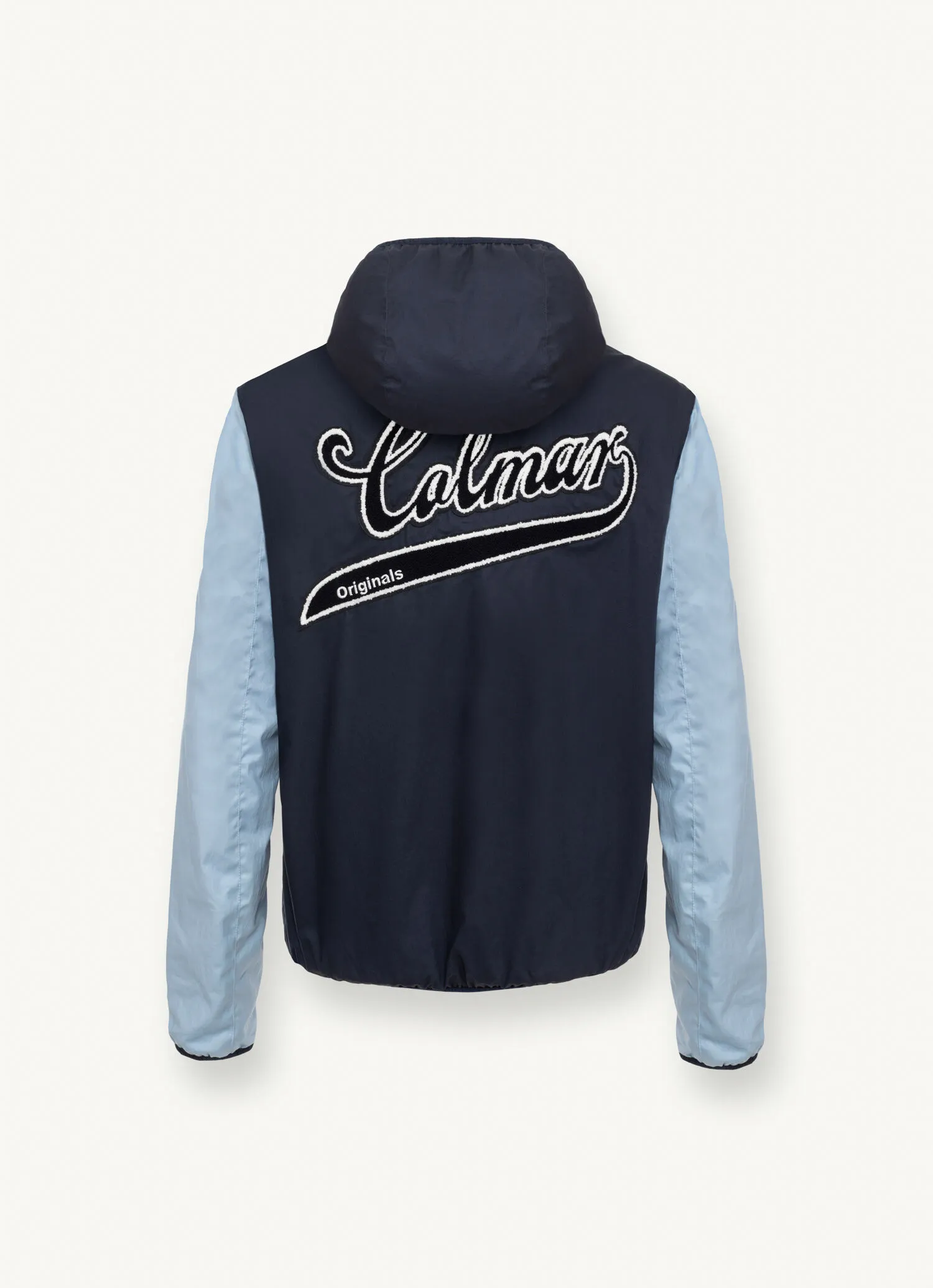 Colour block Varsity cotton jacket