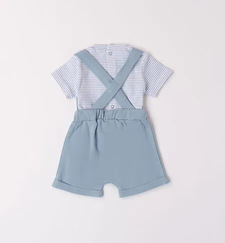Completino neonato salopette