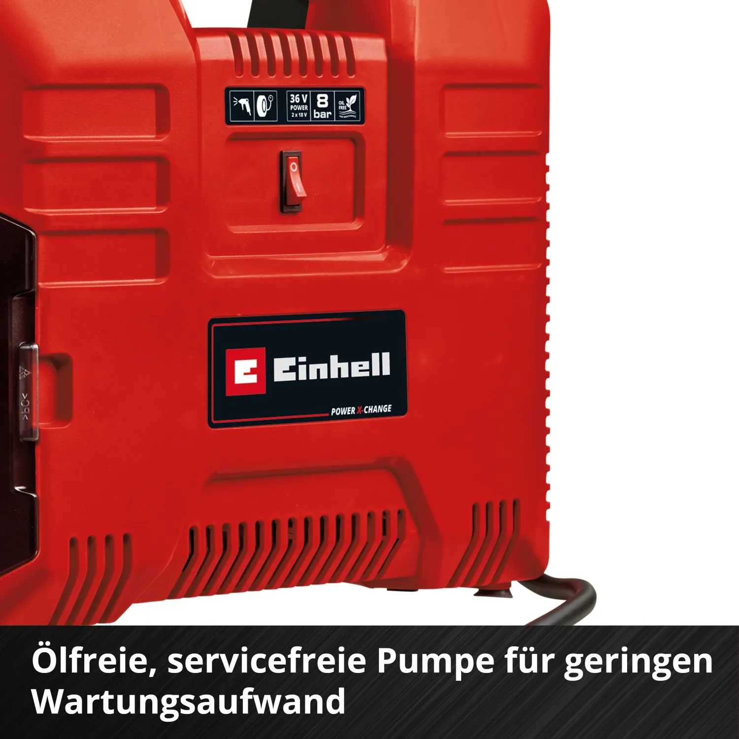 Compressore portatile a batteria Einhell Power X-Change TE-AC 36/8 Li OF Solo