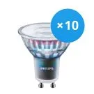 Confezione Multipack 10x Philips MASTER LEDspot ExpertColor GU10 PAR16 3.9W 280lm 36D - 930 Luce Calda | Miglior resa cromatica 