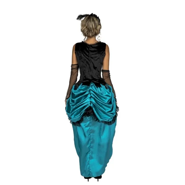 Costume da ballerina burlesque blu per donna