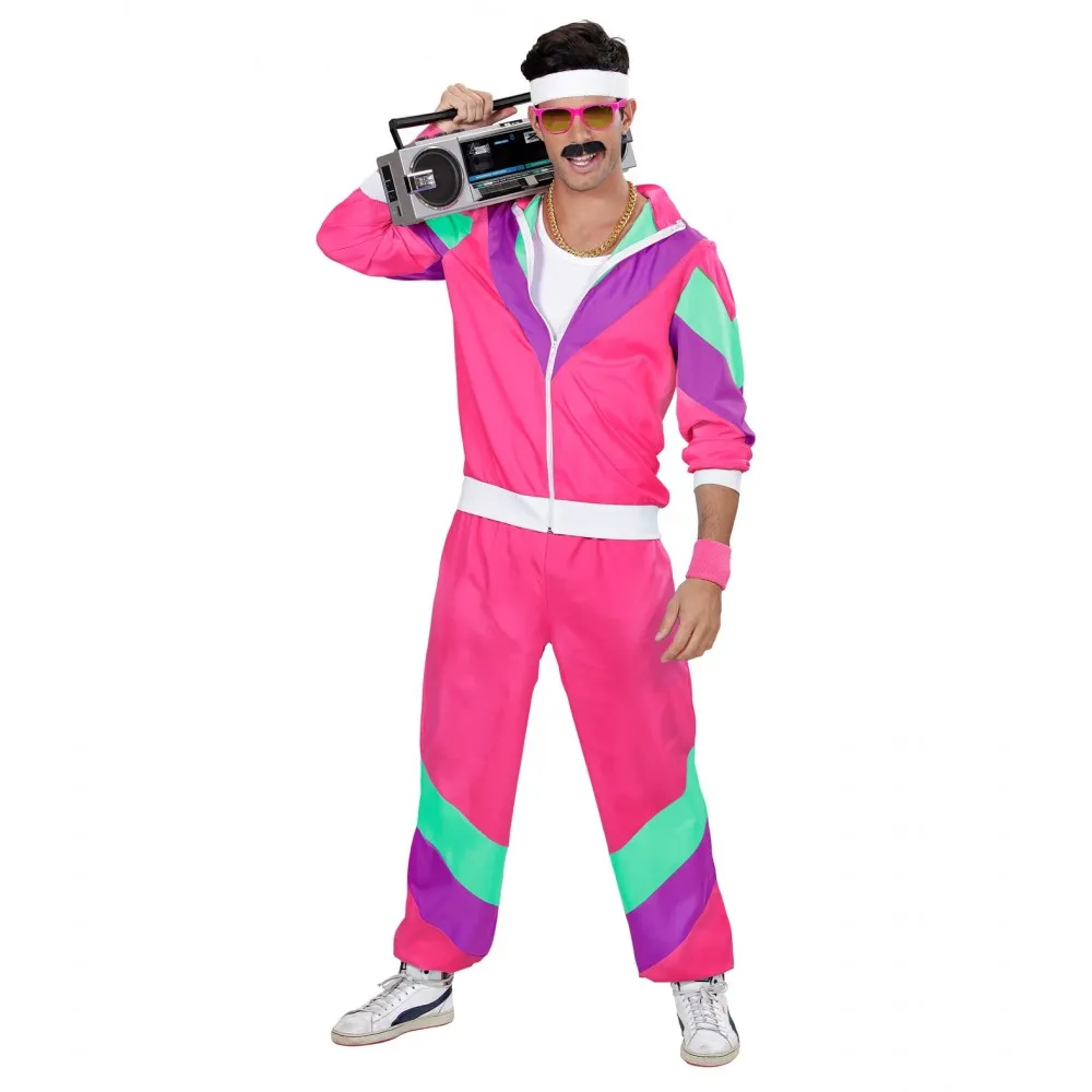 Costume Tuta Anni 80 Unisex per Feste a Tema, Taglia XL, Adulto