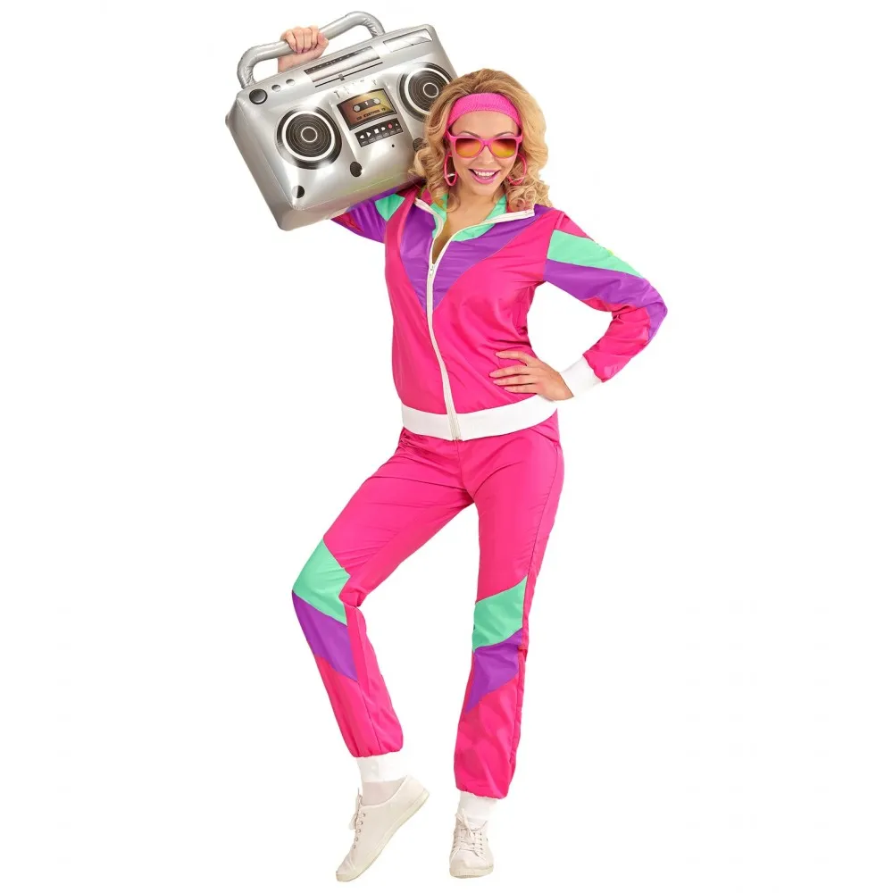 Costume Tuta Anni 80 Unisex per Feste a Tema, Taglia XL, Adulto