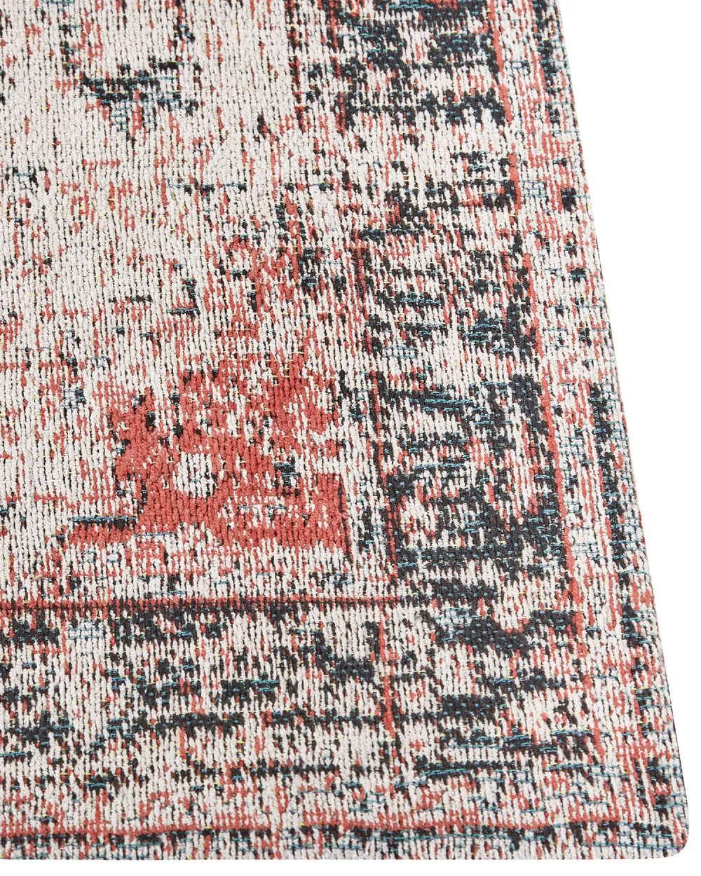 Cotton Area Rug 160 x 230 cm Red and Beige ATTERA
