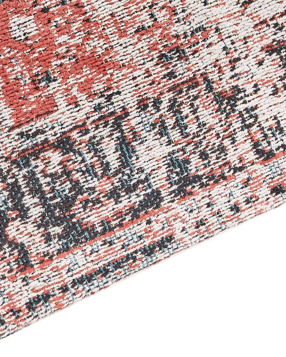 Cotton Area Rug 160 x 230 cm Red and Beige ATTERA