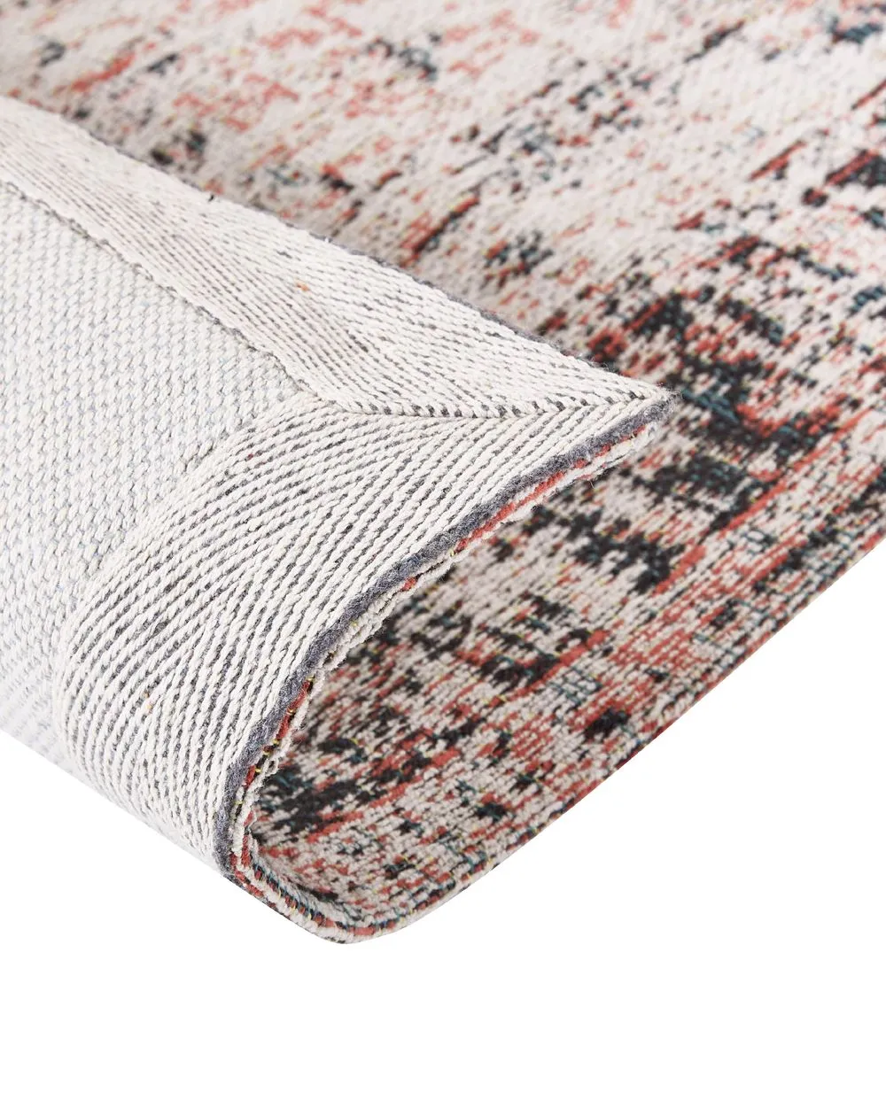 Cotton Area Rug 160 x 230 cm Red and Beige ATTERA