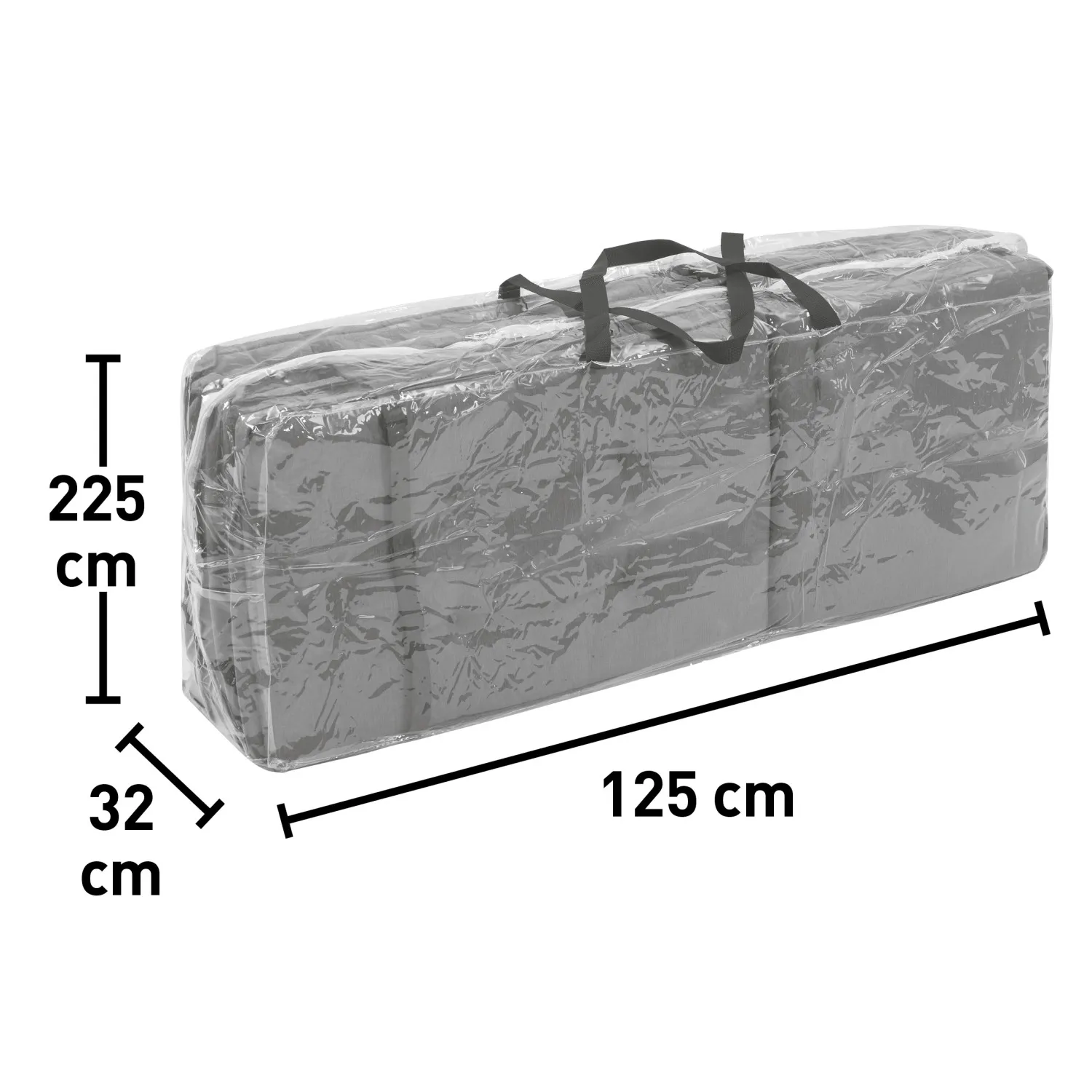 Custodia cuscini  125x50x32 cm