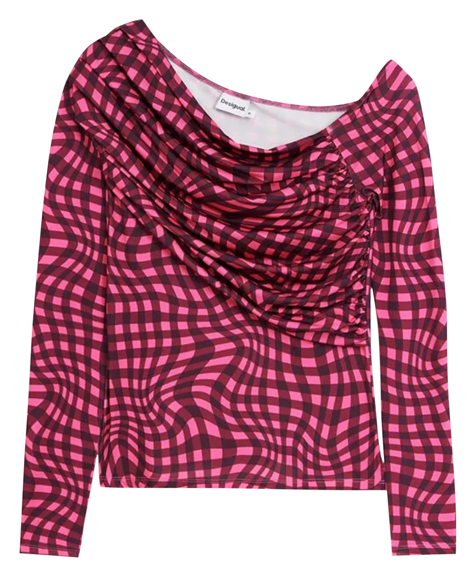  DESIGUAL   Maglietta stampata asimmetrica | Rosso