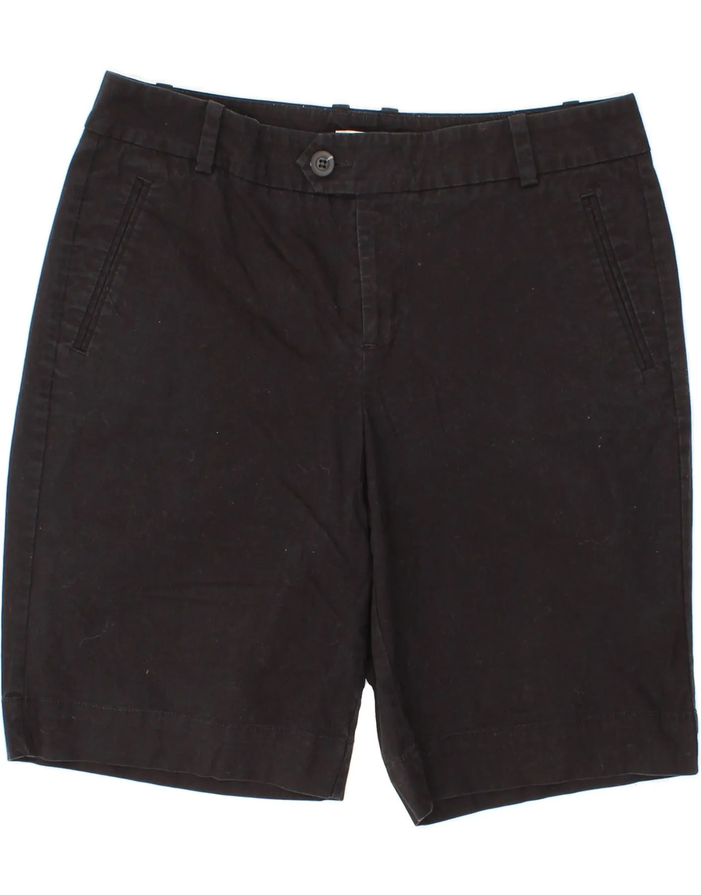 DOCKERS Womens Chino Shorts US 10 Large W34  Black Cotton