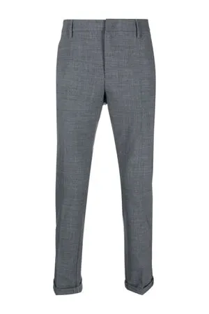 DONDUP Abbigliamento,Pantaloni Chino Gaubert in cotone grigio antracite 