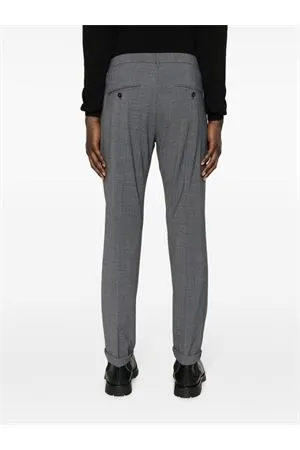 DONDUP Abbigliamento,Pantaloni Chino Gaubert in cotone grigio antracite 