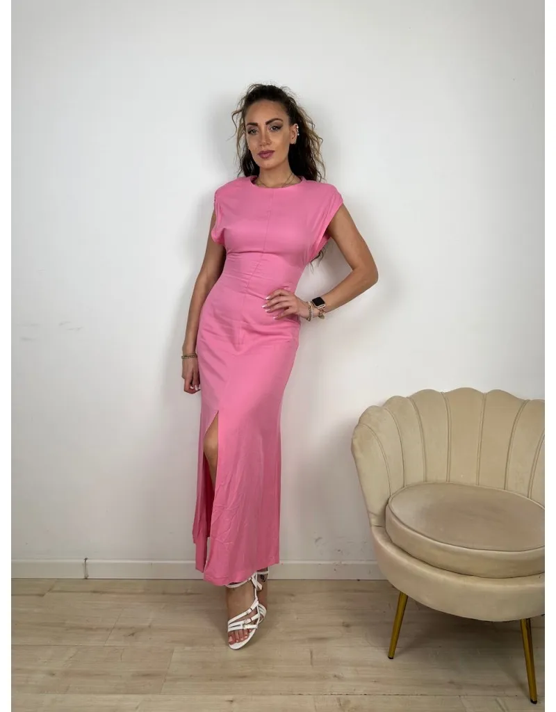 DRESS CON SPALLINE LUMINA ROSA