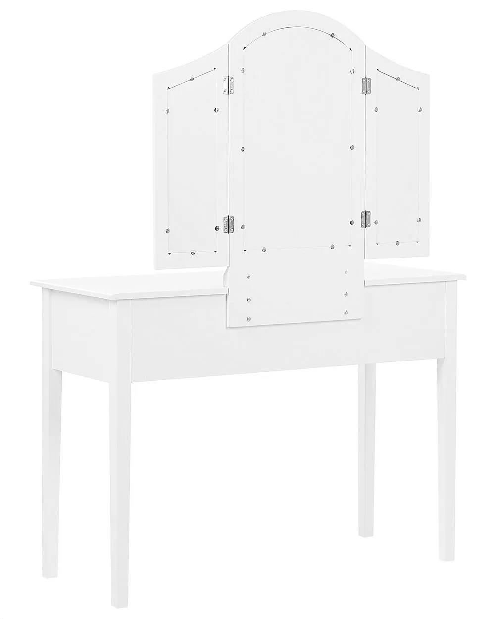 Dressing Table with Mirror and Stool LUMIERE White
