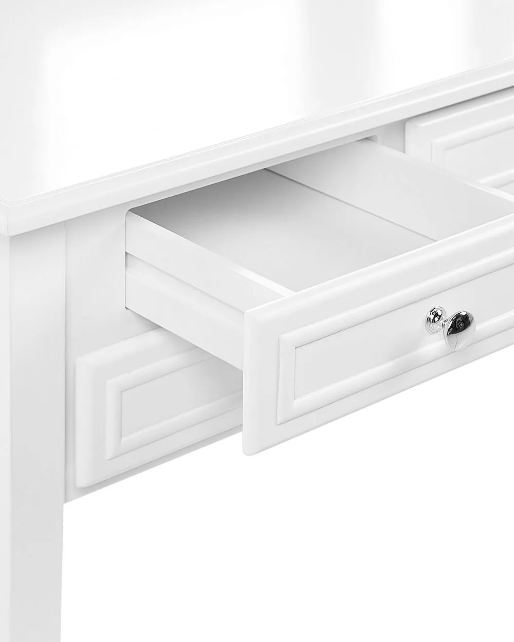 Dressing Table with Mirror and Stool LUMIERE White