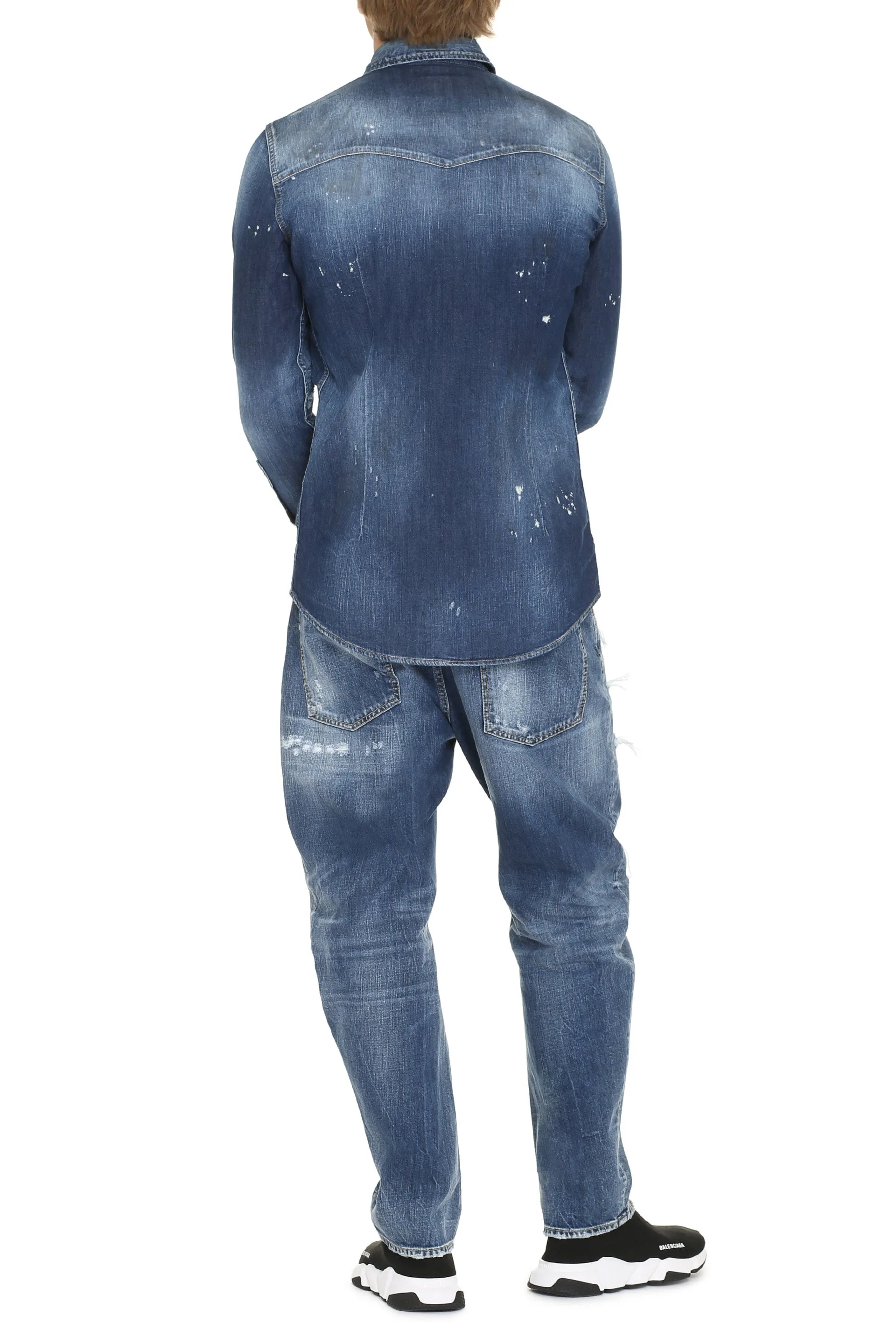 Dsquared2 Camicia Fashion Western in denim