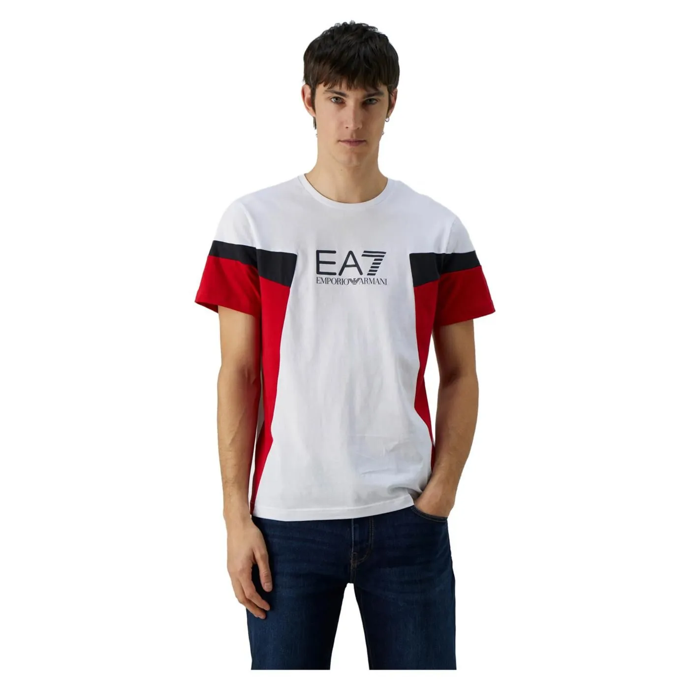     EMPORIO ARMANI 7 EA7 TRAIN SUMMER BLOCK TEE SS 3DPT10 1100