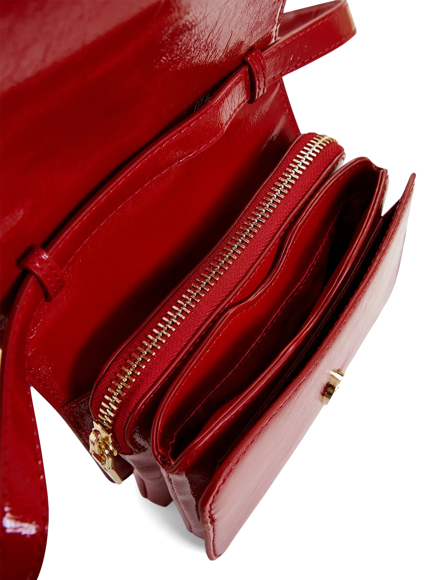  ESSENTIEL ANTWERP   GEENA - Borsa a tracolla in vernice | Rosso
