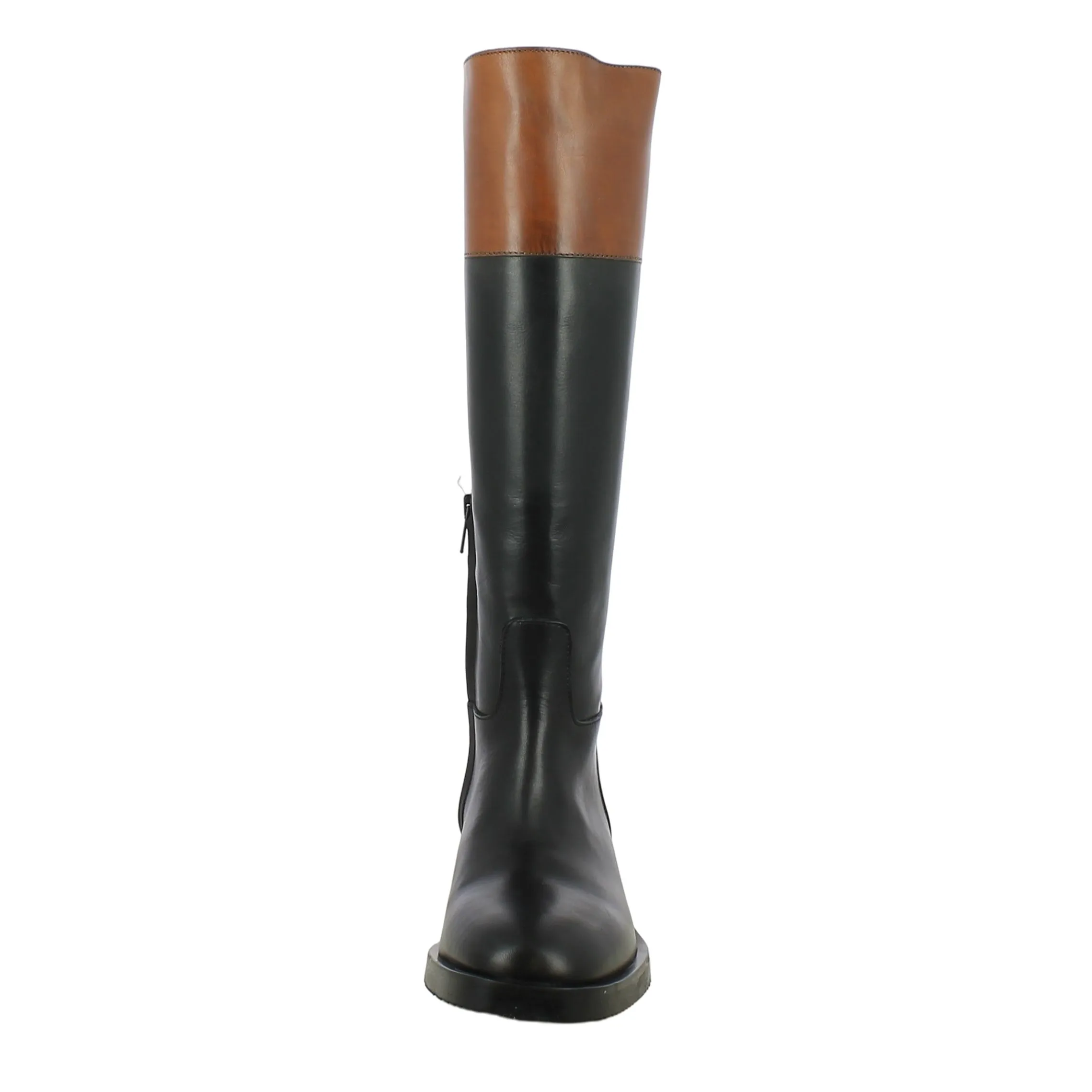 Exton  Stivale alto con fascia cuoio 