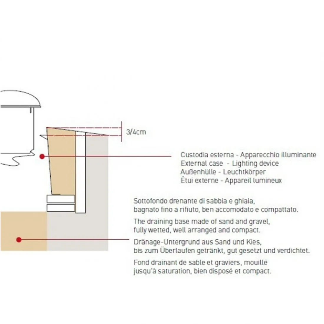 Faretto incasso LED moderno Pan International NIP EST759 EST54025 acciaio quadrato spot