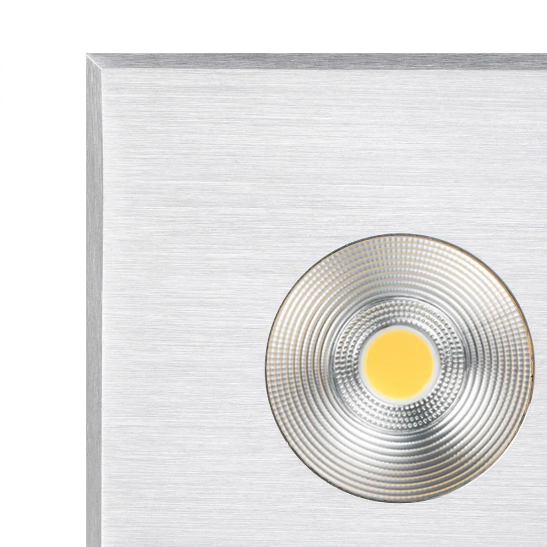 Faretto incasso LED moderno Pan International NIP EST759 EST54025 acciaio quadrato spot