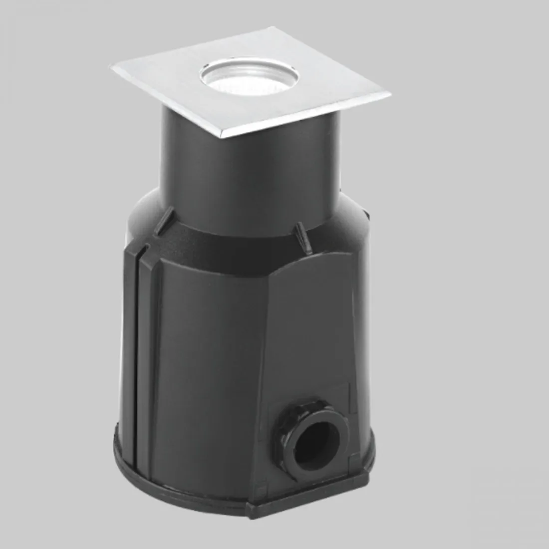 Faretto incasso LED moderno Pan International NIP EST759 EST54025 acciaio quadrato spot
