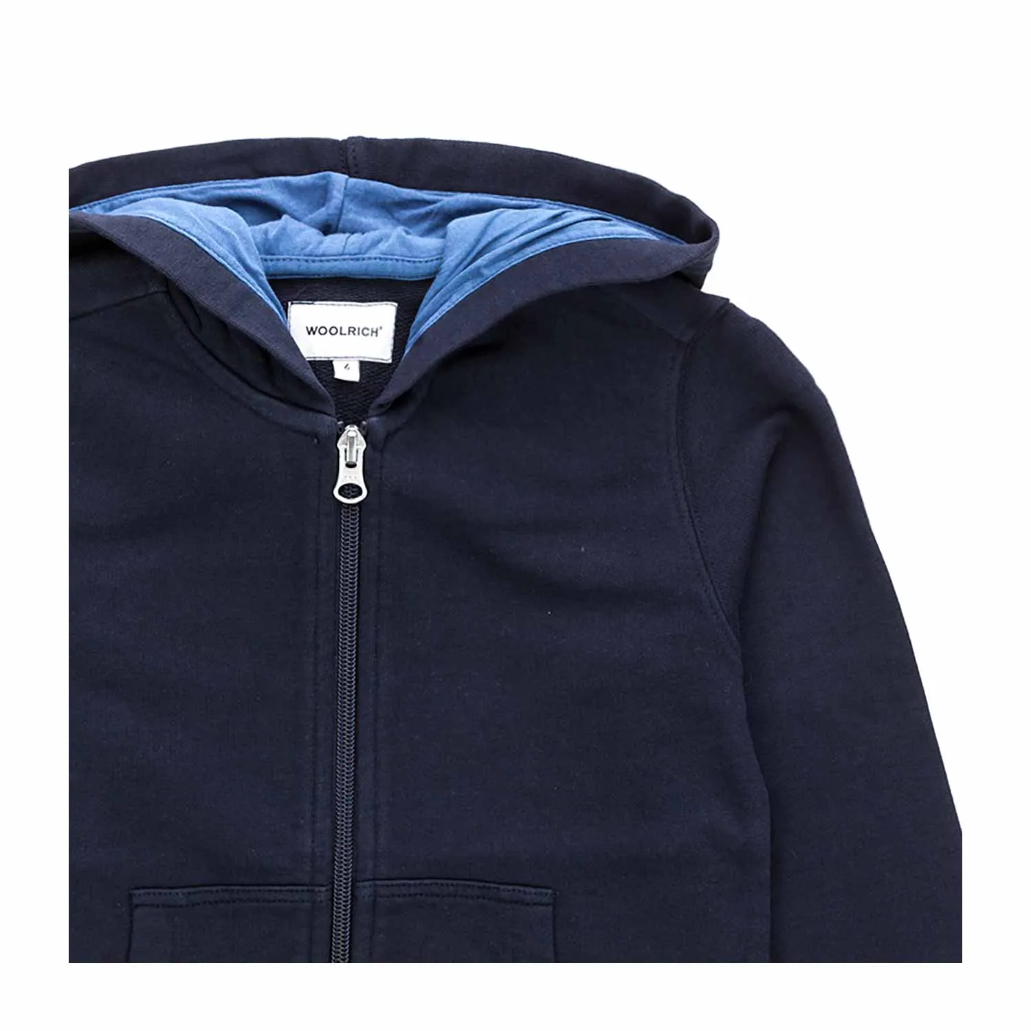 Felpa Blu Con Zip Teen E Bambino