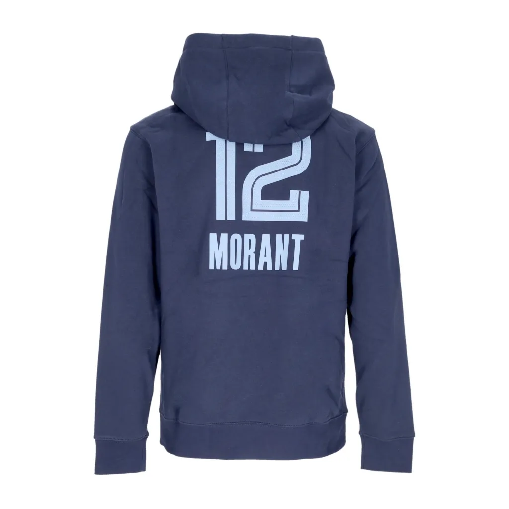 felpa cappuccio uomo nba club hoodie no 12 ja morant memgri COLLEGE NAVY
