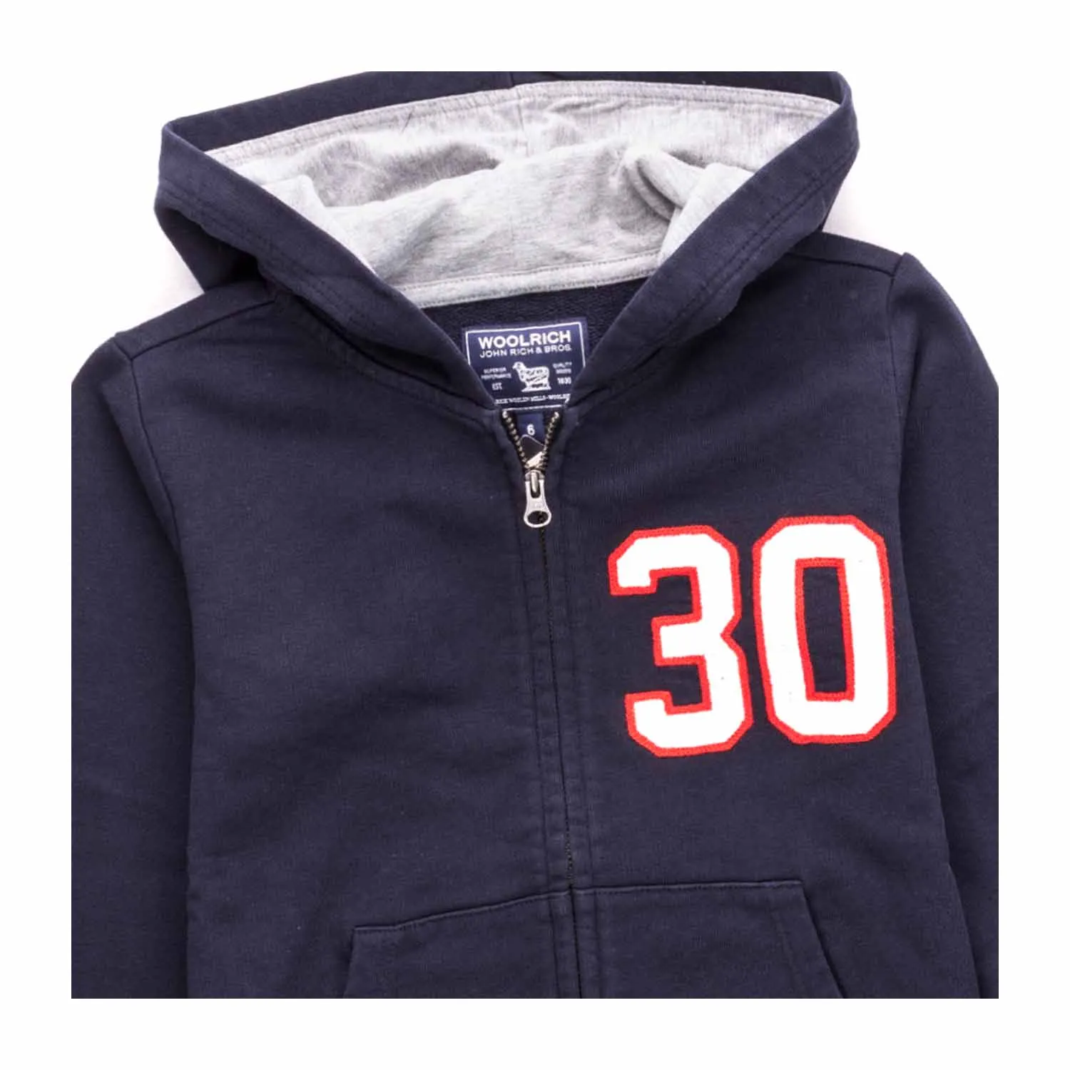 Felpa Con Zip Blu Bambino Boy