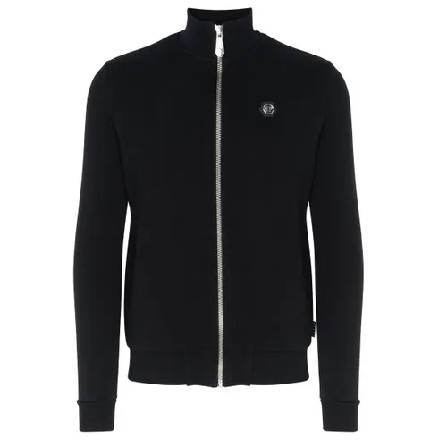 Felpa con zip Philipp Plein Hexagon nera