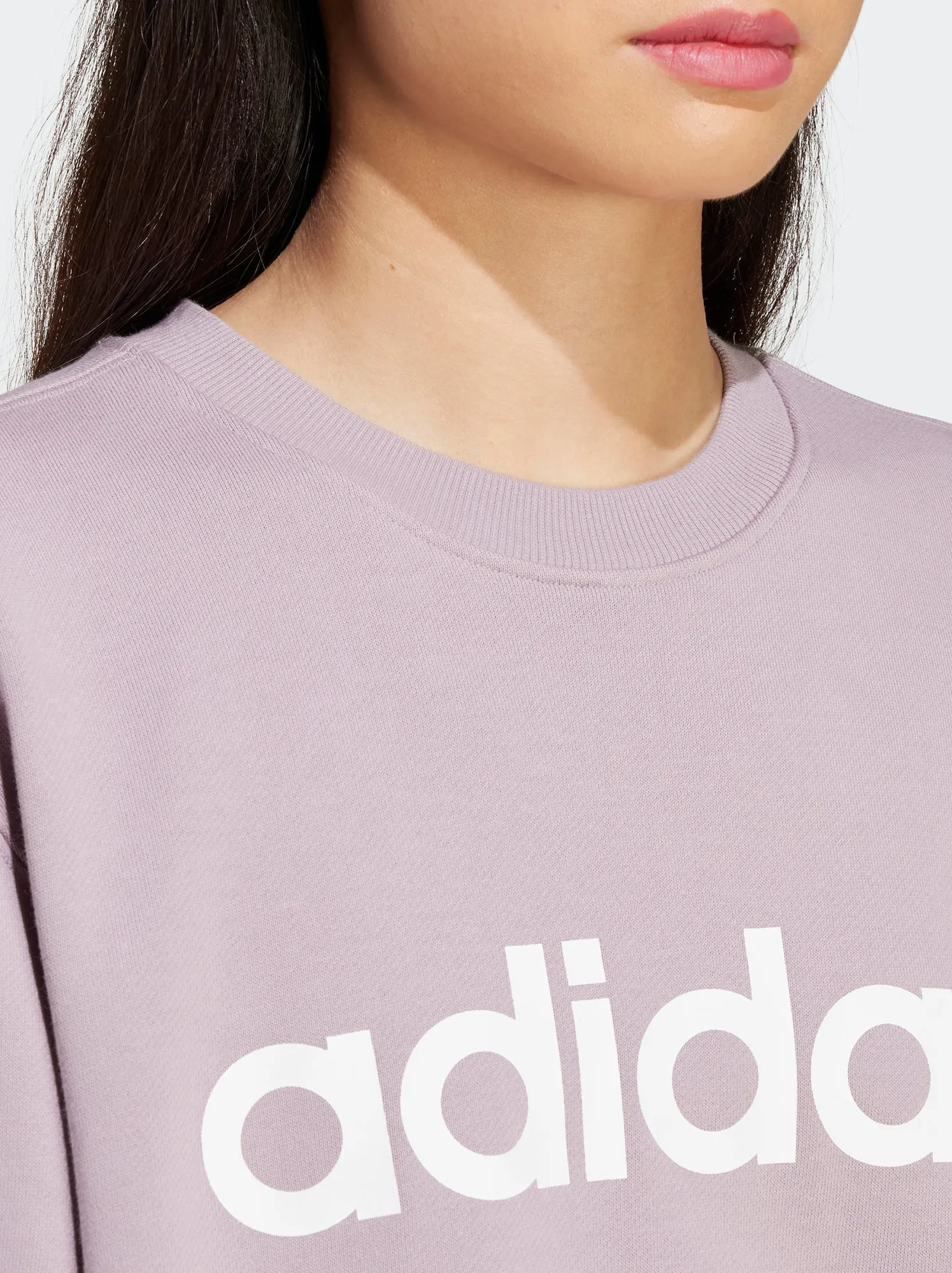 Felpa in tessuto felpato 'adidas' - ROSA