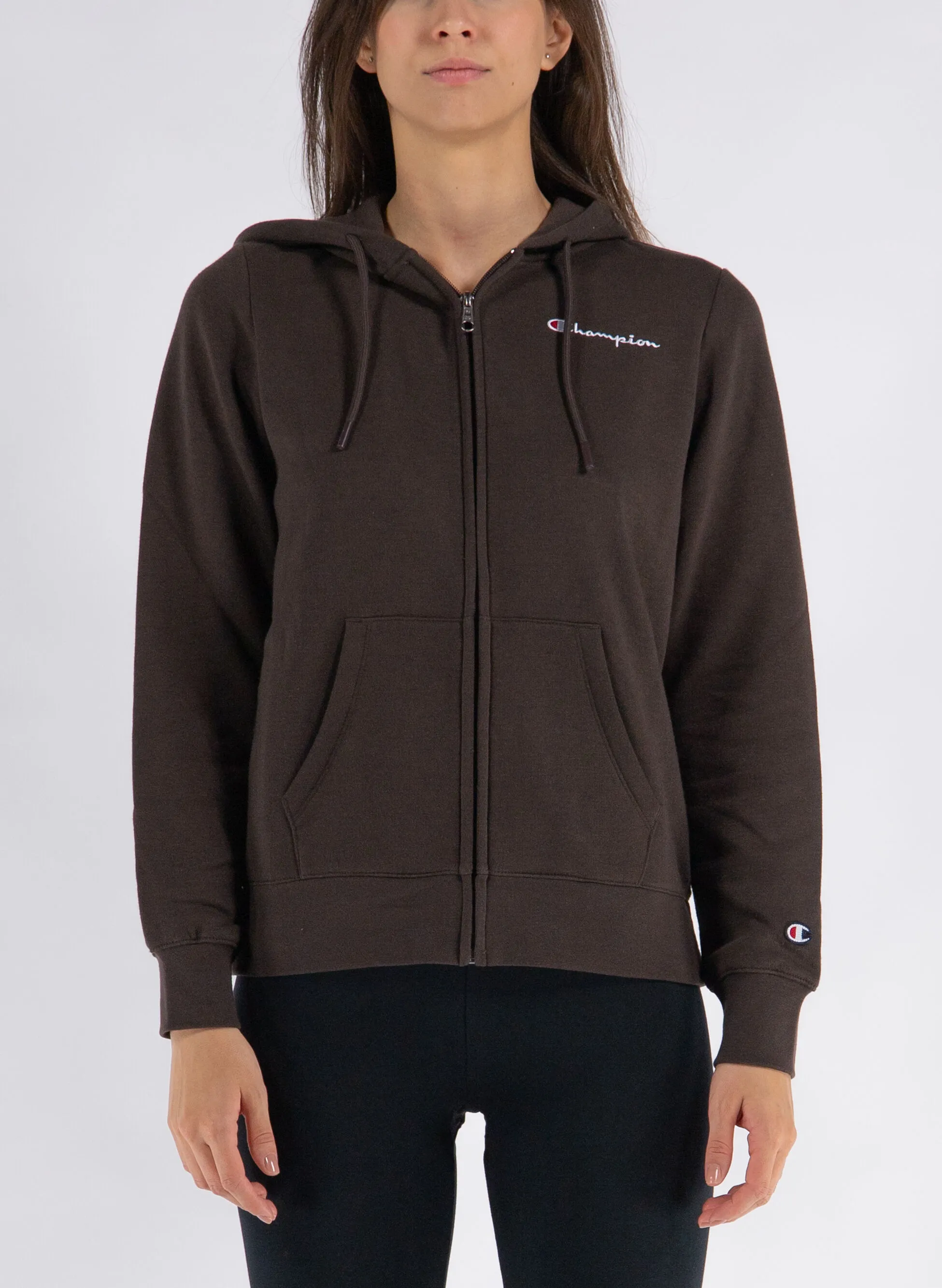felpa lull zip con cappuccio