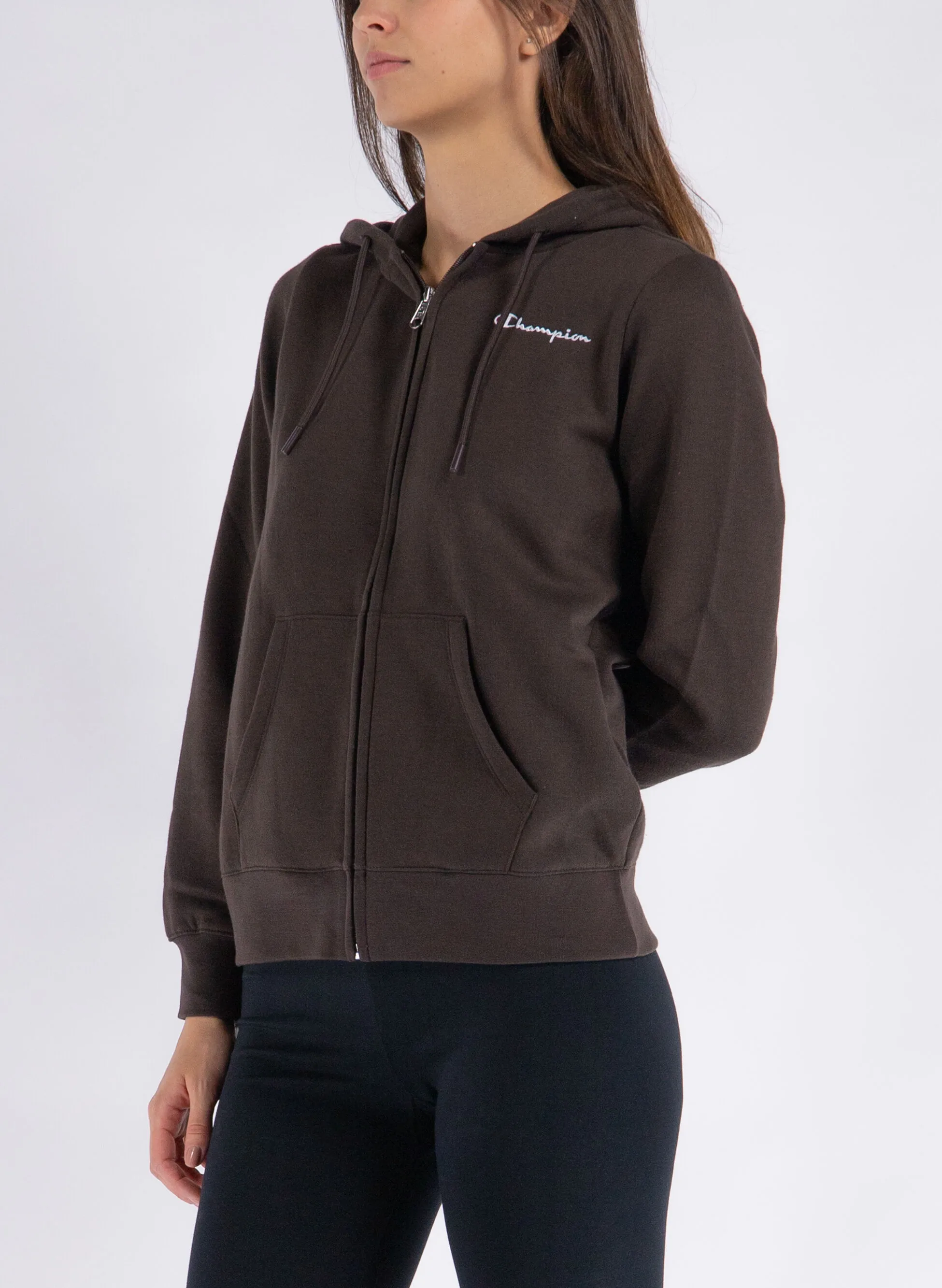 felpa lull zip con cappuccio