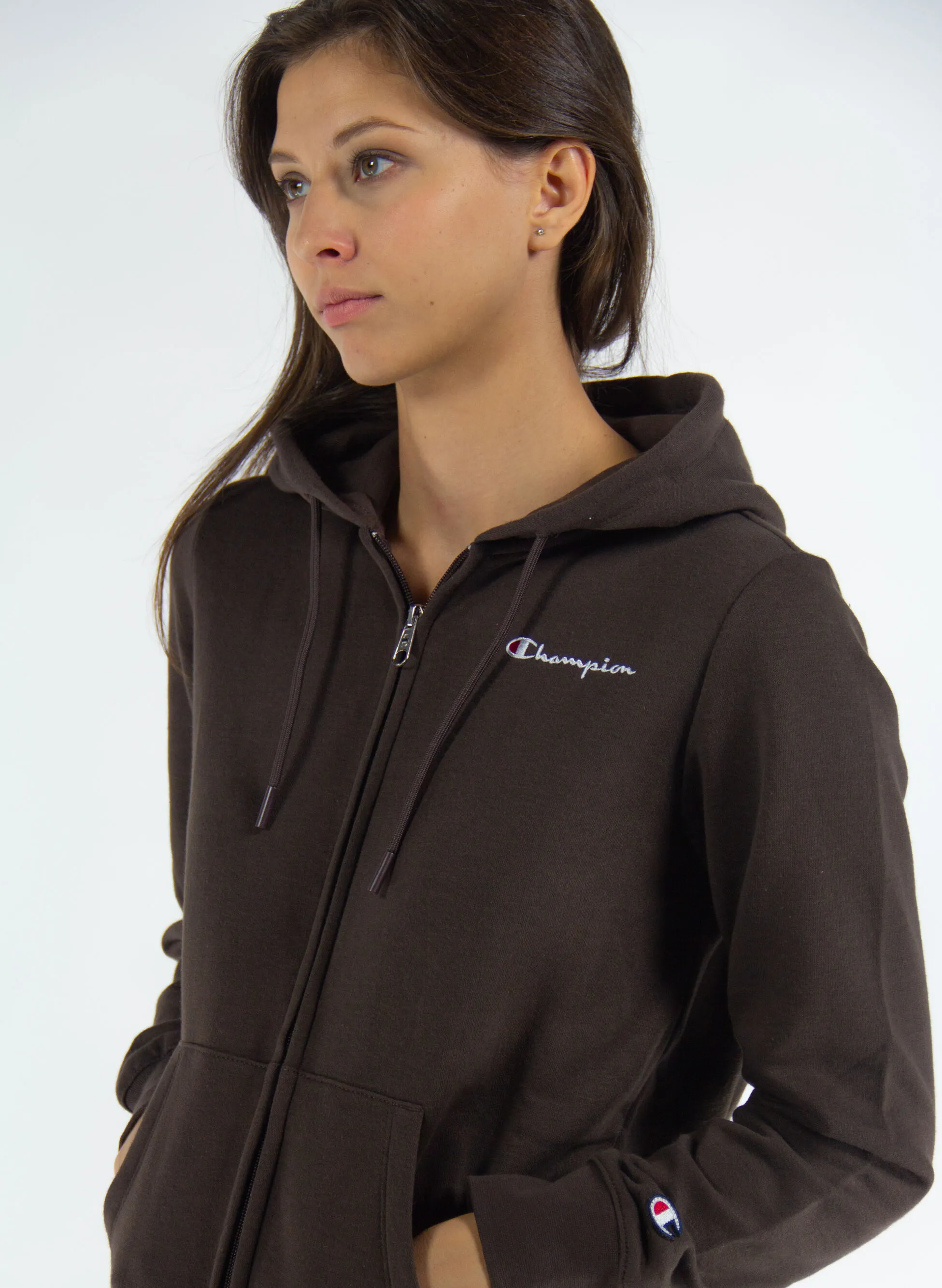 felpa lull zip con cappuccio