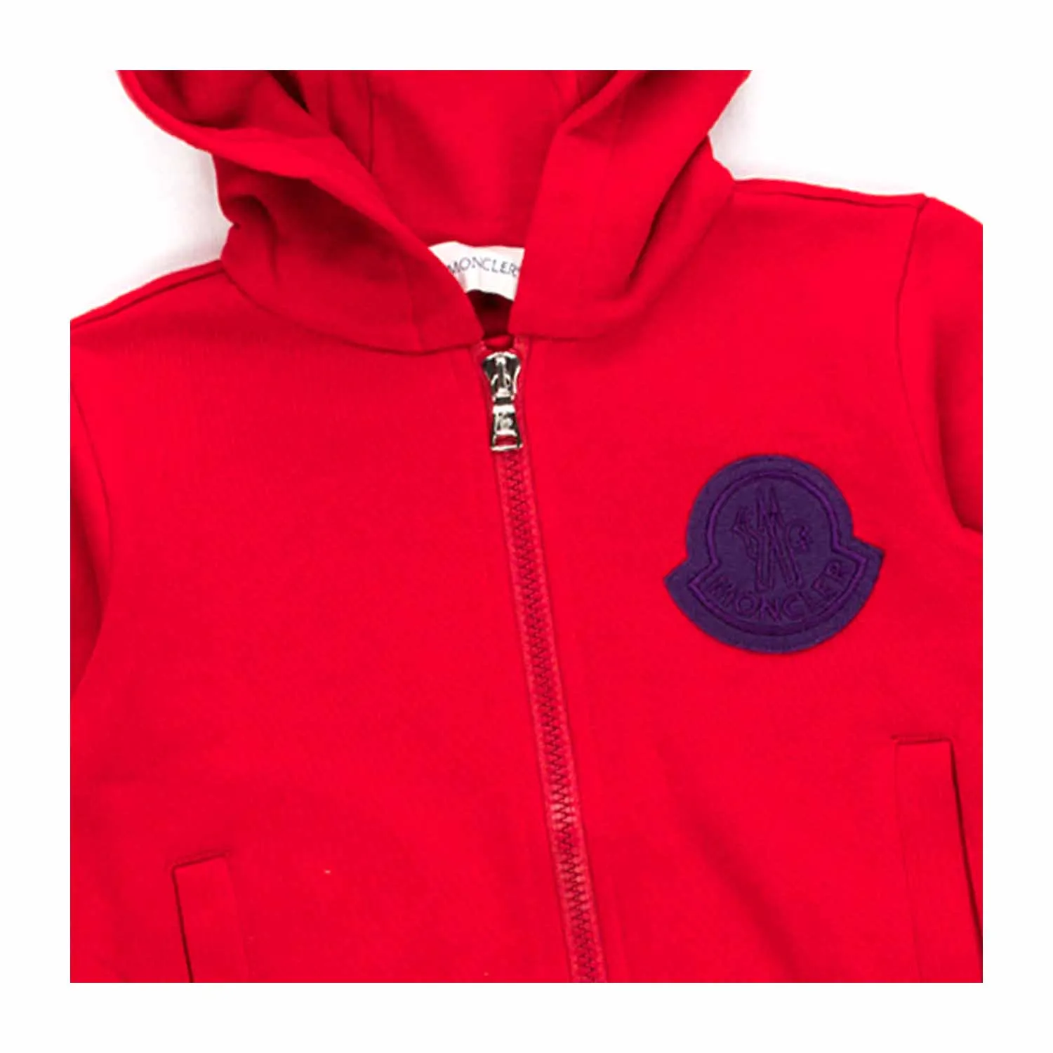 Felpa Rossa Con Zip Bambino Teen