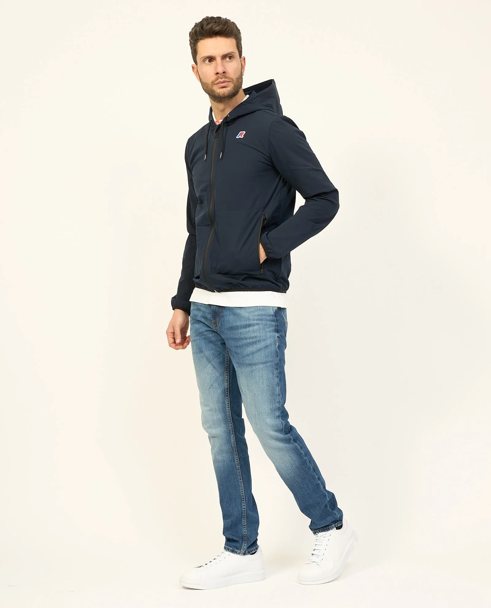 Felpa uomo K-way Jourdain con cappuccio e logo