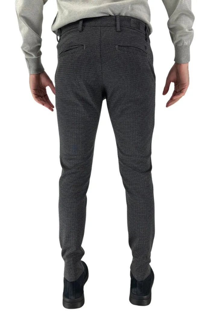 Fifty Four pantalone chino in poliviscosa a microfantasia Grumptb70