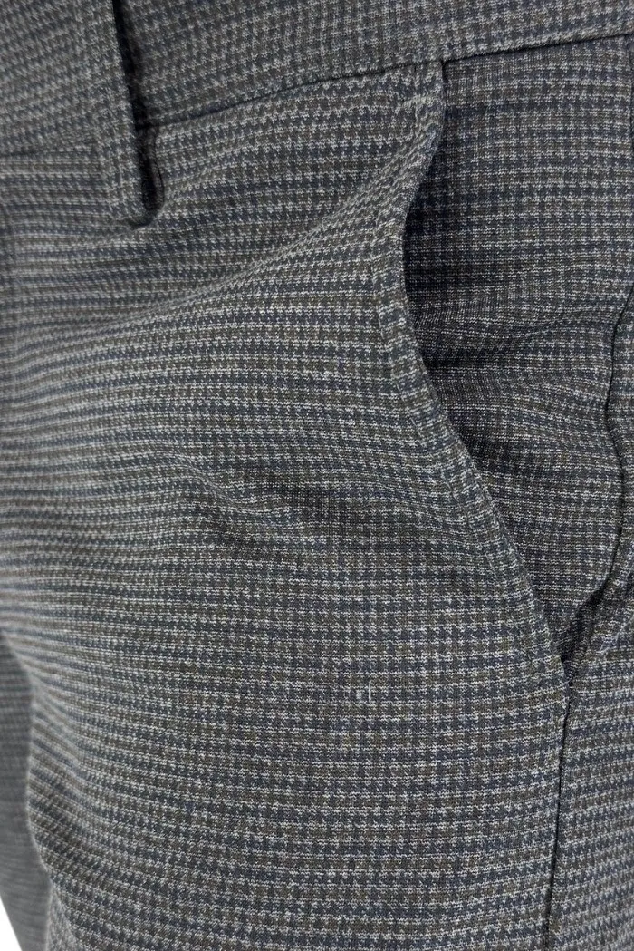 Fifty Four pantalone chino in poliviscosa a microfantasia Grumptb70